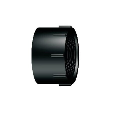 Lesso Pipe Adapter, 1-1/2 In, Hub X FIPT, ABS, Black